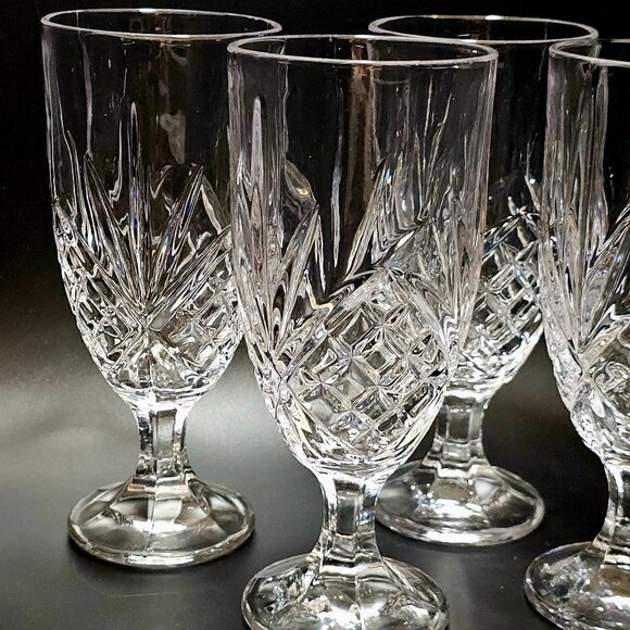 4 Godinger Dublin Ice Tea Glasses 7.75" Shannon fine crystal heritage home bar - Picture 4 of 6
